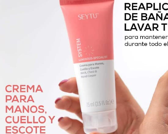 Crema para manos cuello y escote