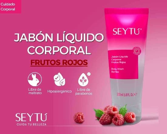 Jabón líquido corporal frutos rojos